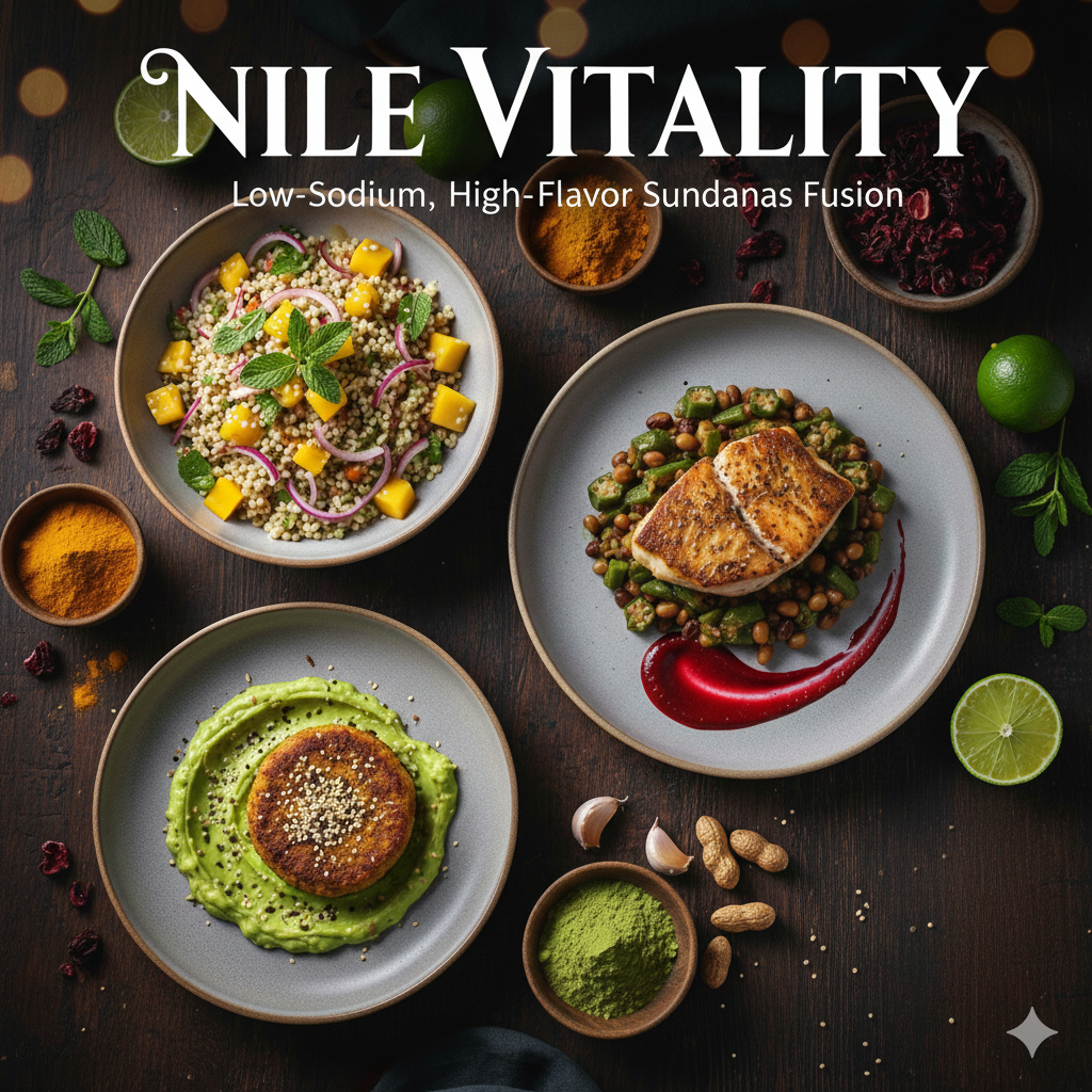 Nile Vitality: Low-Sodium, High-Flavor Sudanese Fusion